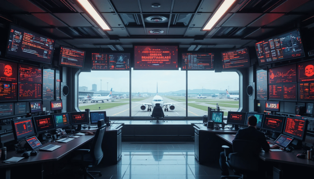 ransomware attack on European airports